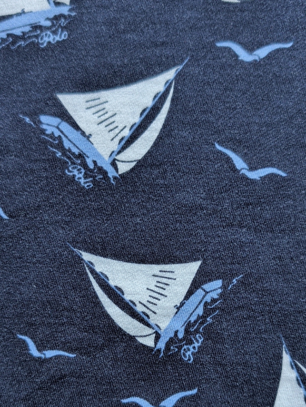 POLO RALPH LAUREN Men's Classic-Fit Sail Boat Print Jersey T-Shirt - Picture 10 of 10